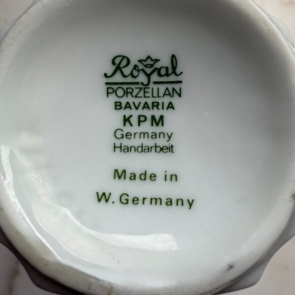 Royal Porzellan Bavaria KPM Germany Handarbeit 1949-1990 white glossy porcelain - Picture 7 of 8